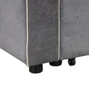 83" L-Shaped Pull Out Sofa Bed Modern Convertible Sleeper Sofa with 2 USB ports, 2 Power Sockets and 3 Pillows for Living Room, Bedroom, Office, Gray