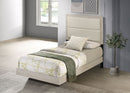 Trenton 54-inch Wood Twin Panel Bed Rustic Cream