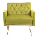 Accent Chair, leisure single sofa with Rose Golden feet
