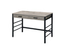 Disho Weathered Writing Desk With USB - Oak