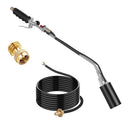 180,000 BTU Propane Weed Torch Heavy Duty Weed Burner Flame Weeder with 10FT Hose Piezo Ignition Adjustable Flame Control for Weeds Ice Snow Asphalt F