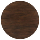 Shirley - 5 Piece Round Dining Table Set With Cushioned Chairs - Dark Walnut by HouseOfZazla