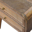 Close Knit 2 Drawer Nightstand - Oak by Unique Piece Furniture
