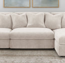 Blaine Upholstered Armless Chair Sand