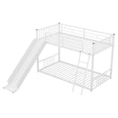 Metal Bunk Bed With Slide, Durable Steel Frame by HouseOfZazla