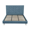 Crosby - Bed With Upholstered Headboard And Slats by HouseOfZazla