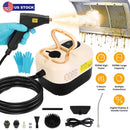 1500W Handheld High Temperature and Pressure Steamer Cleaner with 1200ML Tank 8 Accessories 6 Steam Levels Digital Display Handle Control for Dirt Gre by LJGDeals