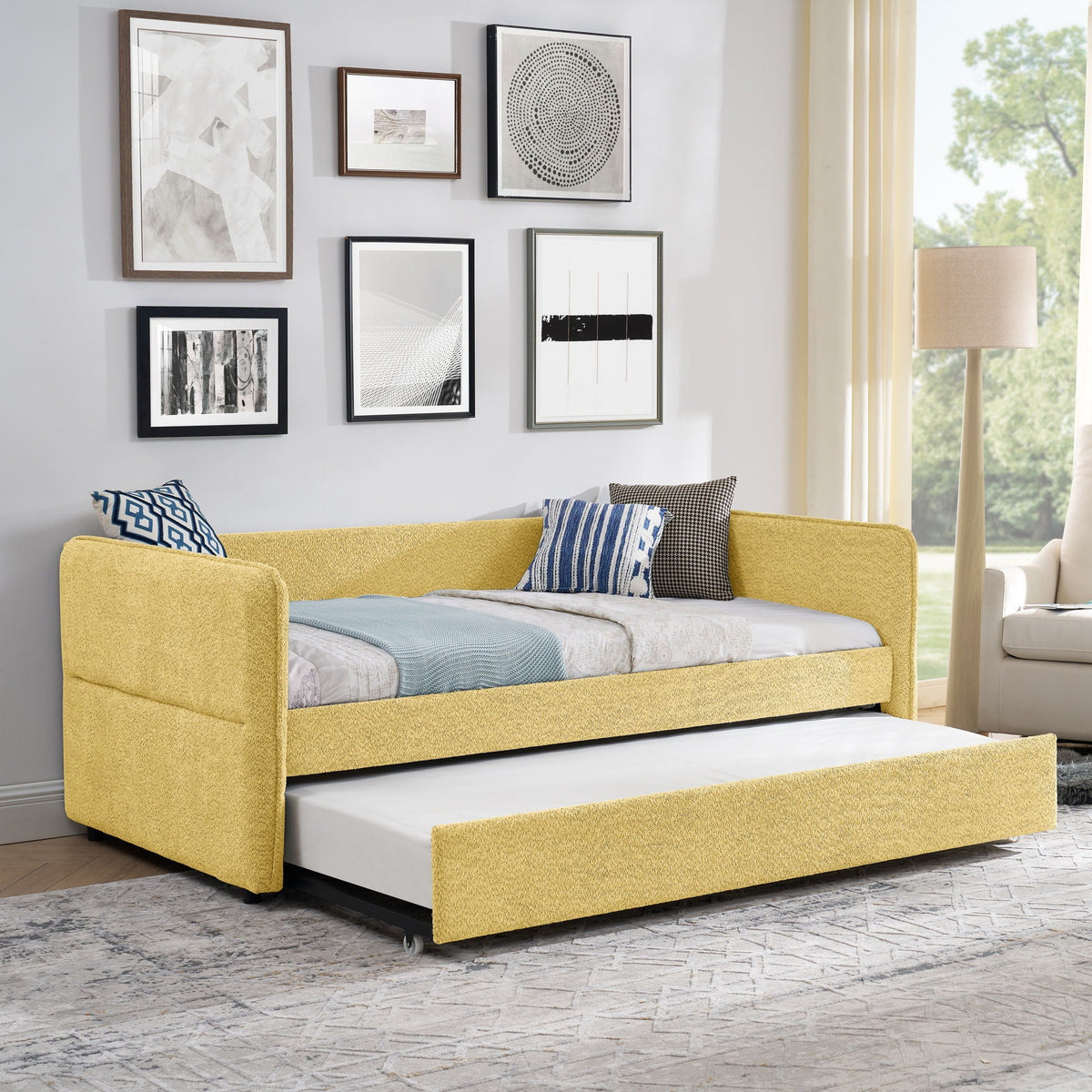 Upholstered Daybed With Pop Up Trundle, photo 25 of 27