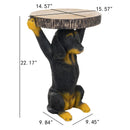 Whimsical Black Dog MGO Side Table