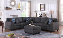 Cooper - Sectional Sofa With Ottomans And Cupholder by Unique Piece Furniture