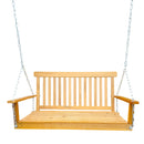 Front Porch Swing With Armrests For Outdoor Patio, Garden Yard, Backyard Or Sunroom by Unique Piece Furniture
