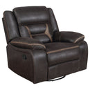 Greer 3-piece Upholstered Reclining Sofa Set Brown