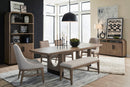 Tristan - Upholstered Backless Bench With U-Shaped Legs - Swiss Coffee by Unique Piece Furniture
