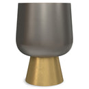 Anthony - Cast Aluminum Side Table - Bronze by HouseOfZazla