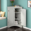 Triangle Bathroom Storage Cabinet With Adjustable Shelves, Freestanding Floor Cabinet For Home Kitchen by HouseOfZazla