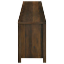 Enfield 71-inch TV Stand Fireplace Media Console Dark Pine