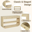 Console Table With 3 Soft Close Drawers & 2 Open Shelves by HouseOfZazla