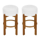 Vera Indoor Wooden Upholstered Barstool