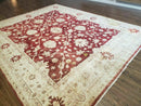 8' X 10' Handmade Peshawar Floral Oriental Wool Rug Hand Knotted Carpet Nice