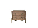 2 Drawer Nightstand With USB - Latte by HouseOfZazla