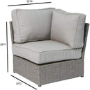 Shick - Corner Wedge Patio Chair With Cushions by HouseOfZazla