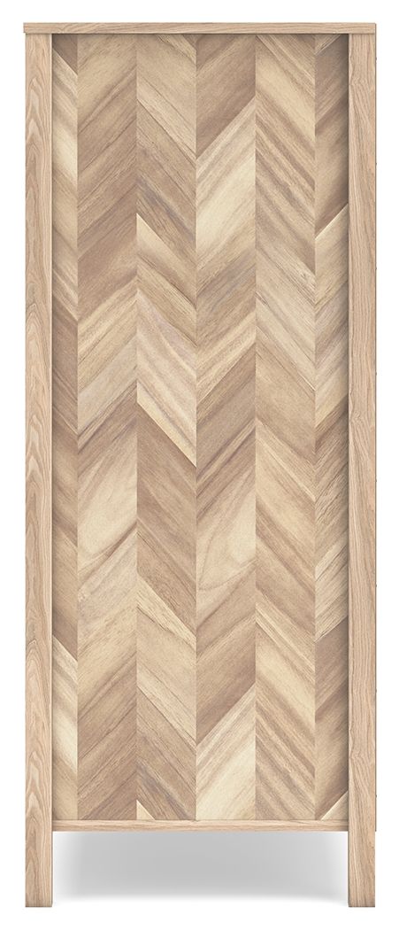Battelle - Five Drawer Chest - Tan, photo 6 of 7