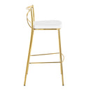 Modern Charlotte - Contemporary Fixed Height Barstool (Set of 2) by HouseOfZazla