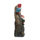 Decorative Woodland Gnome Water Fountain With LED Light - Brown by HouseOfZazla