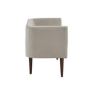 Farrah - Accent Bench With Low Back & Sides - Cream by HouseOfZazla