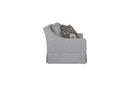 Loveseat With Skirt And Reversable Cushions And 2 Pillows - Light Gray by HouseOfZazla