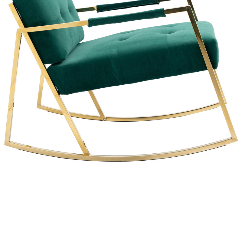 Accent Chair, leisure rocking chair with Stainless steel feet