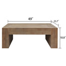 Minimalist Rectangular Center Table For Living Room by HouseOfZazla