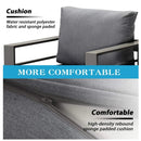 All Weather Patio Loveseat With Thick Cushions - Gray / Gray by HouseOfZazla
