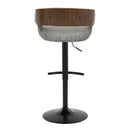 Elisa - Mid Century Modern Adjustable Barstool With Swivel & Rounded T Footrest (Set of 2) by HouseOfZazla