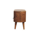 Modern Mini Rounded Entertainment Unit - Oak by Unique Piece Furniture