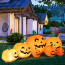 7.5 Feet Halloween Inflatable 7 Pumpkins Patch with LED Lights by LJGDeals