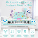 Multifunctional 37 Electric Keyboard Piano with Microphone by LJGDeals