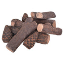 9 pcs Ceramic Fireplace Imitation Wood Propane Log Set by LJGDeals