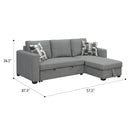 Pensole - Reversible Pop - Up Sleeper Sectional by Unique Piece Furniture