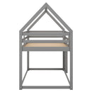 Low Bunk Bed With House Shaped Frame And Ladder by Unique Piece Furniture