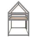 Low Bunk Bed With House Shaped Frame And Ladder by Unique Piece Furniture