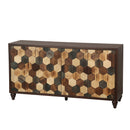 59.8" Sideboard With Honeycomb Pattern