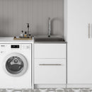 Metro - Laundry Cabinet & Faucet And Stainless Steel Sink by HouseOfZazla