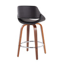 Mid-Century Modern Fixed-Height Counter Stool
