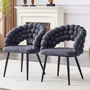 Puffy Bubble, Ball Chain Chairs For Dining Room (Set of 2) by Unique Piece Furniture