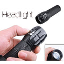 Bike Light Set: 2× Q5 LED Front Flashlights, 2 Mounts & 1 Rear Light