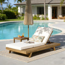 Lounge Chaise Set, Space Available On One Side, Acacia Solid Wood In by HouseOfZazla