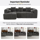 Sectional Free Combined Sofa With 2 Side Pockets by HouseOfZazla