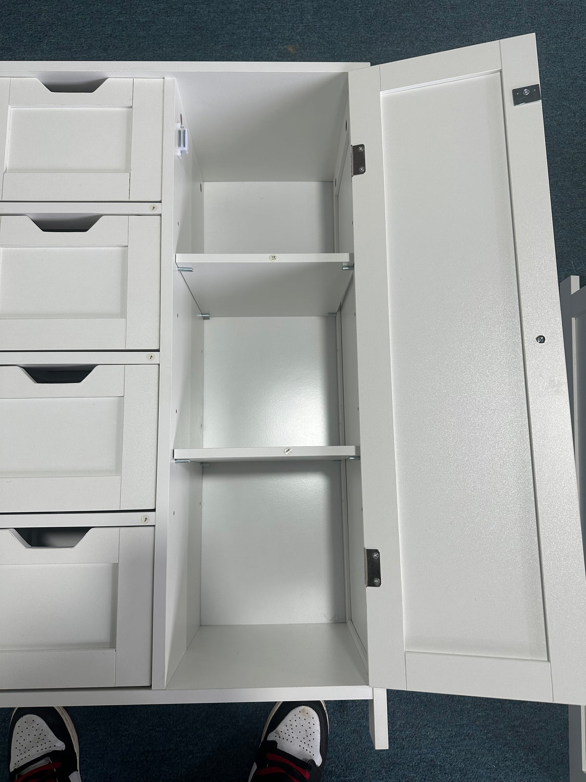 Bathroom Storage Cabinet with 4 Drawers and 1 Door, photo 2 of 10