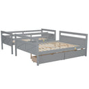 Bunk Bed With Ladder And Safety Guardrail by HouseOfZazla